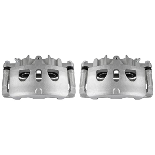 Image of SCITOO 18B5468 18B5469 Front Left & Right Disc Brake Calipers w /Bracket Fit For Ford For Explorer 2013-2016,For Lincoln MKS 2013-2015,For Lincoln MKT 2013-2018, Double Pistons