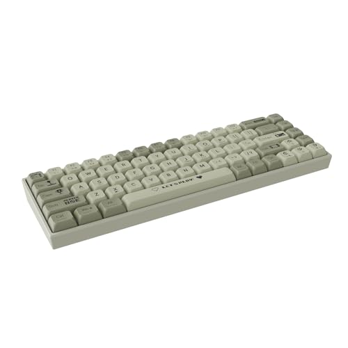 Image of AJAZZ AK680 65% Mechanical Gaming Keyboard, 3 Pin Outemu Hot-swappable switches, RGB Backlit, Gasket Mount, ABS Keycaps, Wired (Gray (Red Switch))