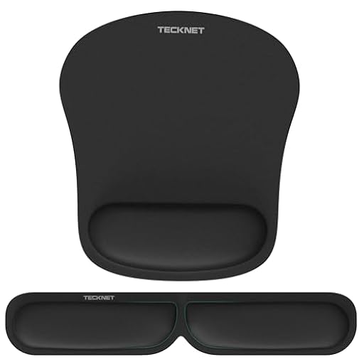 TECKNET Alfombrilla Ratón con Apoyo, Cojín Alfombrilla de Ratón y Almohadilla de Teclado Ergonómico (Base de Goma no Deslizante) - Superficie Texturizada Impermeable | Ya disponible en tu tienda friki favorita! En mundofriki.es! TECKNET Alfombrilla Ratón con Apoyo, Cojín Alfombrilla de Ratón y Almohadilla de Teclado Ergonómico (Base de Goma no Deslizante) - Superficie Texturizada Impermeable | Ya disponible en tu tienda friki favorita! En mundofriki.es!