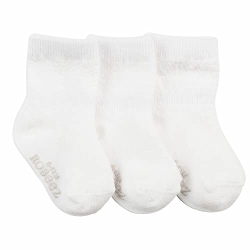 Robeez Girl's Baby, Infant, Toddler Soft Cotton Non-Slip Socks/Kickproof Seamless Design (3 Pack)