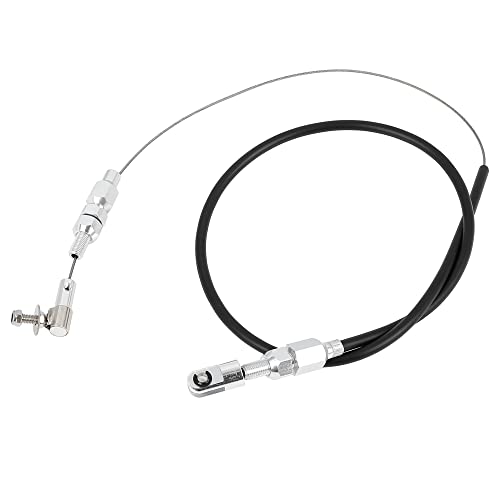 X AUTOHAUX Cable Universal del Acelerador de 24 Pulgadas para Coche, Barra de Carcasa de Goma, Color Negro