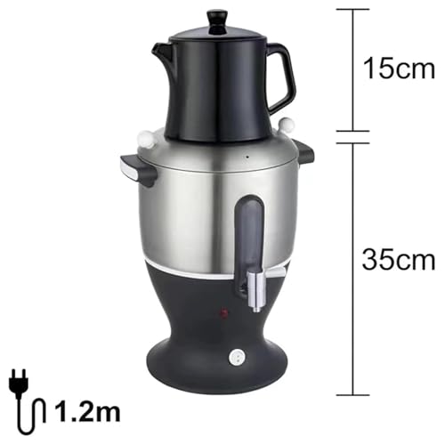 Tetera eléctrica samovar 5.5L acero inoxidable 1500W miniatura 5