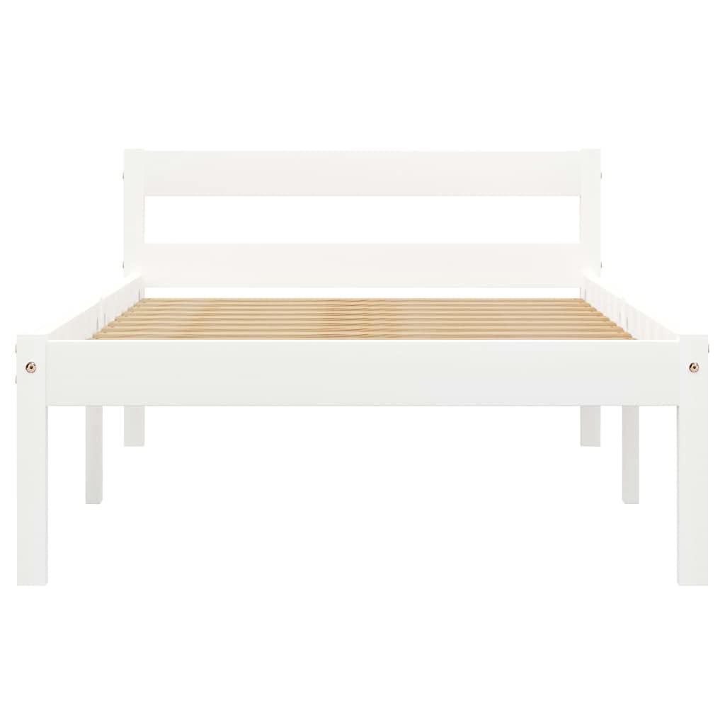 vidaXL Dormeuse Estraibile senza Materasso Bianca Legno Pino 90x200 cm