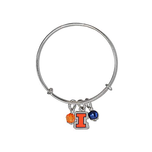 Fan Frenzy Gifts Bangle Bracelet Officially Licensed NCAA College Bracelets | Adjustable to Up to 8 Inches | College Team Jewelry