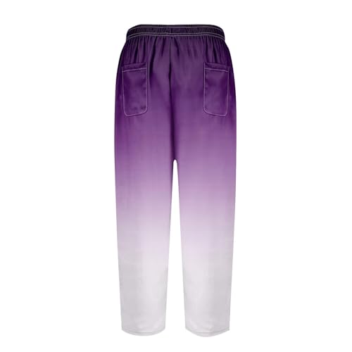 LCMTWX Flowy Linen Pants for Women 2025 Drawstring Pants Capri Pants 2025 Pants with Pockets Wide Leg Cropped Pants Cotton4