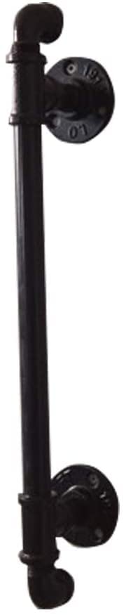 Poignée de porte coulissante noire finition mate haut de gamme pour portail