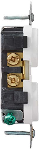 Leviton 5822-W Straight Blade Single Receptacle thumb #3
