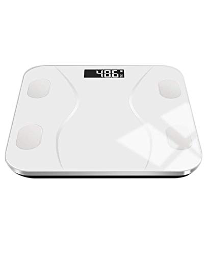 Waage,Personenwaage Digitale Körpergewichtswaage Intelligente Körperfettwaage,Intelligente Digitale Personenwaage mit gehärteter Glasplattform Großes