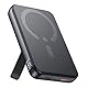 Powerbank für Magsafe, Magnetische Power Bank 12000mah, PD 22.5W USB-A Ausgabe, Kabelloses Tragbares Ladegerät mit Typ-C-Eingang und -Ausgang, LED-Anzeige für iPhone 16/15/14/13/12/Pro/Pro Max Serie