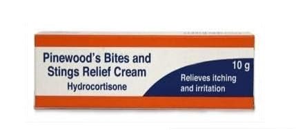 10 x Bite & Stings Relief Cream - Hydrocortisone 1% 10g Tube - Anti-Itch Cream