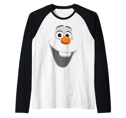 T-shirt Olaf Reine des Neiges style baseball bicolore pour enfant