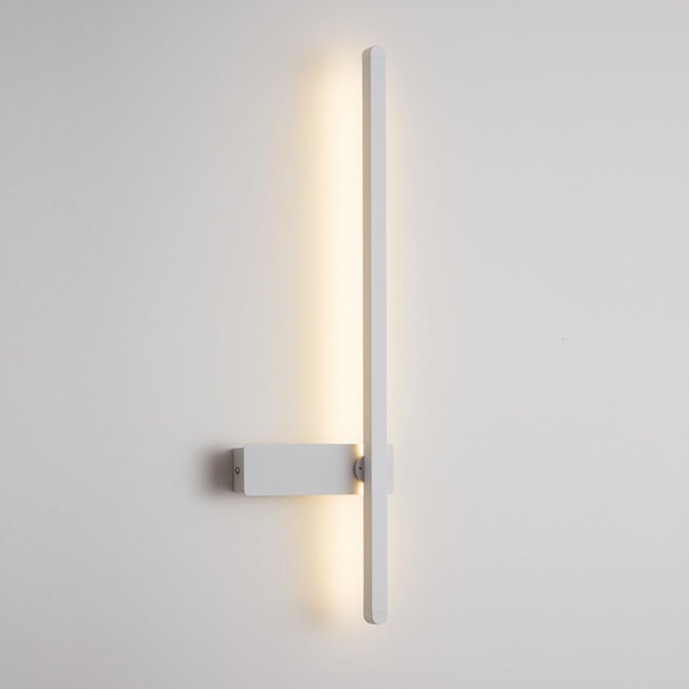 Applique murale LED moderne en métal noir pour un design épuré