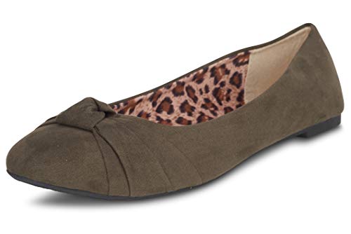 Image of Women's Flats with Knot Front Cute Ballet Flats for Women Casual or Dressy Shoes for Women Comfortable Flats Womens Shoes