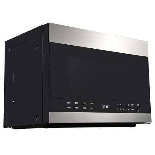 Image of Avanti Over-the-Range Microwave Oven with Vent 1.4 cu.ft. Capacity, 1000W Power, Auto Cook and Reheat Options, Glass Door Left Swing, Interior Lighting, Integrated Lock, in Stainless Steel