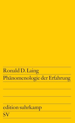 Phänomenologie der Erfahrung.