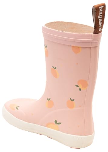 Bottes de pluie en caoutchouc bisgaard pour pieds nus pop pêche taille 29