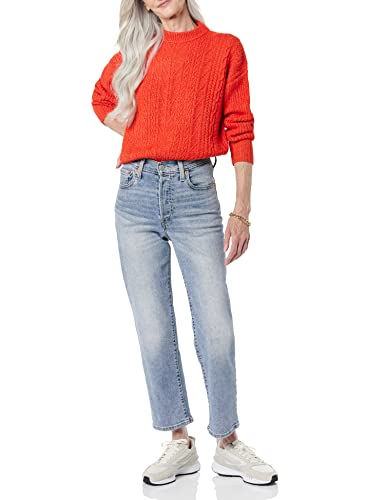 Image of Amazon Essentials Women's Soft-Touch Modern Cable Crewneck Sweater (Available in Plus Size)