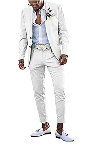 Men's Slim Fit Mint Green Summer Wedding Suits 2 PC Two Buttons Prom Suits Men Suits Dinner Suits
