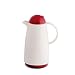 Produktbild ROTPUNKT Isolierkanne 200 Christine 0,5 l | Zweifunktions-Drehverschluss | BPA-frei - gesundes Trinken | Made in Germany | Warm + Kalthaltung | Glaseinsatz | White/Plum