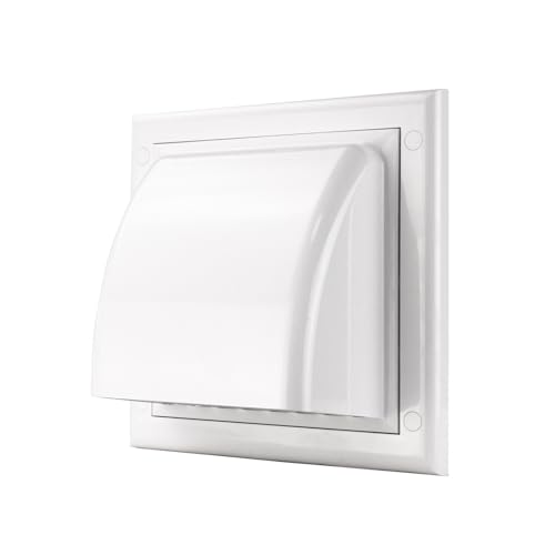 MKK - Rejilla de ventilación (plástico ABS, diámetro 80-160, diámetro de 100 mm), color blanco