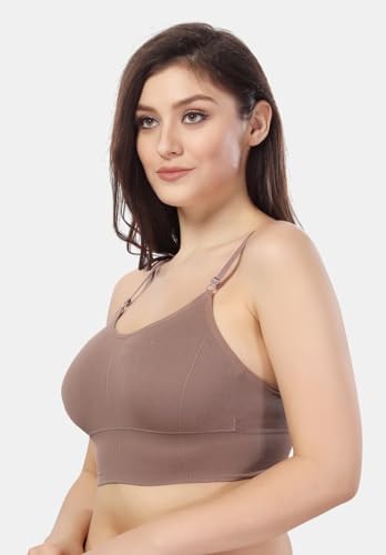 Image of Fabme Women's Seamless, Low Back, Cami-Bra
