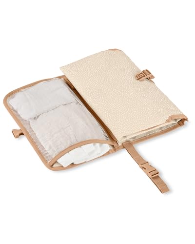 Image of Skip Hop Portable Baby Changing Pad, Pronto, Beige Swirl Dot