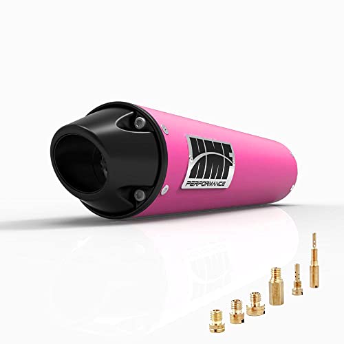 HMF Honda 400EX Slip On Exhaust Pink w/Blk Euro + Jets (99-14)