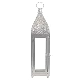 Accent Plus 57070912 Brilliant Candle Lantern, Gray