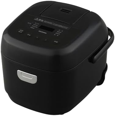（18:00時点） アイリスオーヤマ マイコン炊飯器 3合 一人暮らし 9種ヘルシーメニュー 自動メニュー搭載 銘柄炊き分け 軽量カップ付き RC-BMA30-B ブラック
