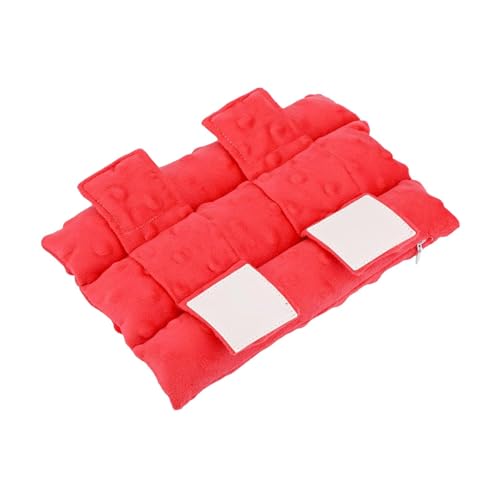 YsXoWiui 肩ストラップクッション 調節可能 快適 ネックパッド 柔らかい アームスリング サポートパッド 軽量 ジッパー付き 持ち運び便利 大人用リハビリに適用, Red