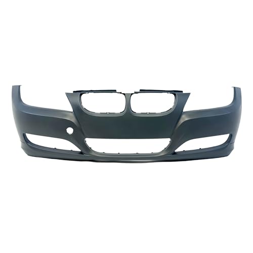 Image of FitParts Compatible with BMW 3-Series 2009-2012 Front Bumper Cover | Primed, With Fog Light Holes, Without Parking Sensor Holes, Sedan /Wagon, Ready to Paint, OEM 51117226709, BM1000212
