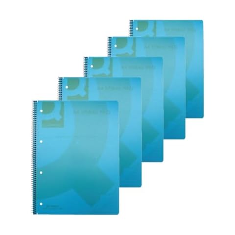 Q-Connect A4 Spiral Bound Notebooks, Pack of 5 Cover