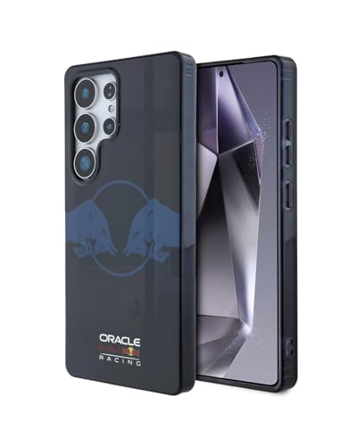 Image of CG MOBILE REDBULL Racing [Official Licensed] IML & Transparent PC Case with Magnetic System & Two Bulls Logo Protective Case /Cover Designed for Galaxy S25 Ultra - Navy