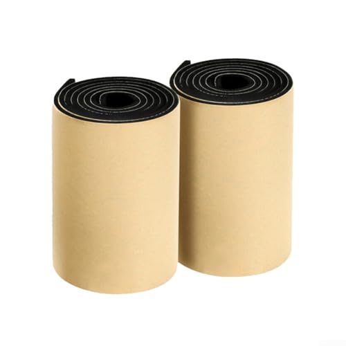 Juego de 2 tiras acolchadas para puerta de garaje de 20 x 200 cm, protección de pared con material de espuma EVA para evitar arañazos y peladuras de pintura