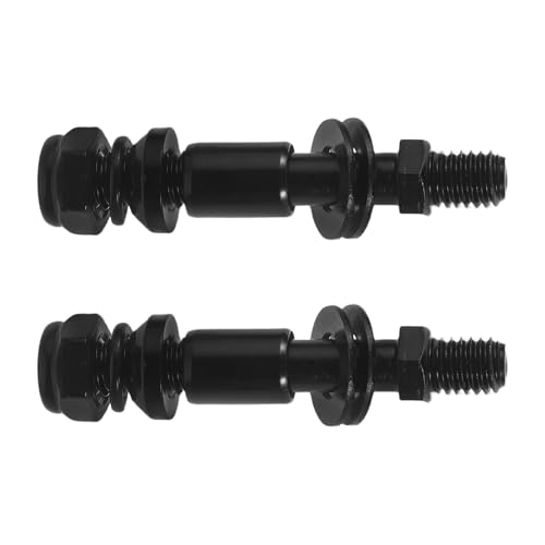 Convertidor de tornillos de espejo retrovisor para motocicleta par negro de soporte