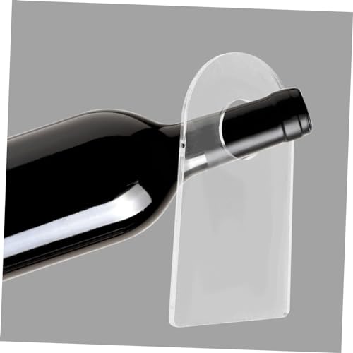 Soporte acrílico transparente para botellas de vino 2 pcs miniatura 3