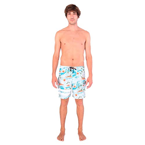 Hurley MBS0011020H41328IN Block Party 18" Boardshorts Light Blue 28 Light Blue 28IN4