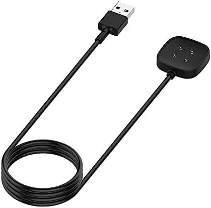 LTIMPORTS Cabo Carregador USB Compatível com Fitbit Versa 4, 3, S...
