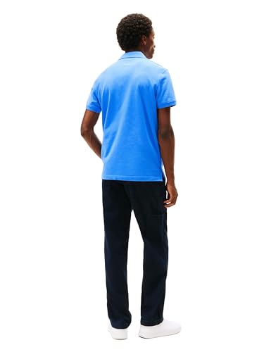 Image of Tommy Hilfiger Men's Short Sleeve Polo Shirts in Regular Fit With Stretch and Organic Pique Cotton