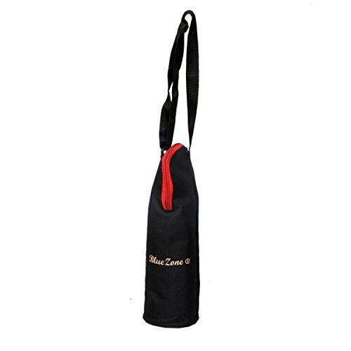 Image of Kuber Industries Canvas Water Bottle Bag, Black, 750 ml (KI41813)