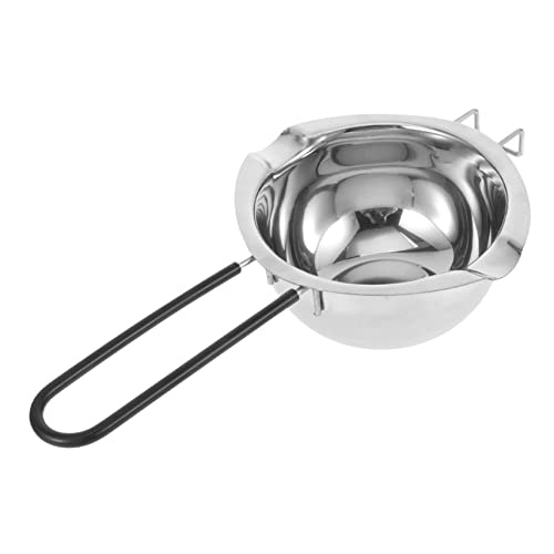Homoyoyo Stainless Steel Melting Pot - Handle for Candle Making Cheese Butter and for Indirect Heating and Baking