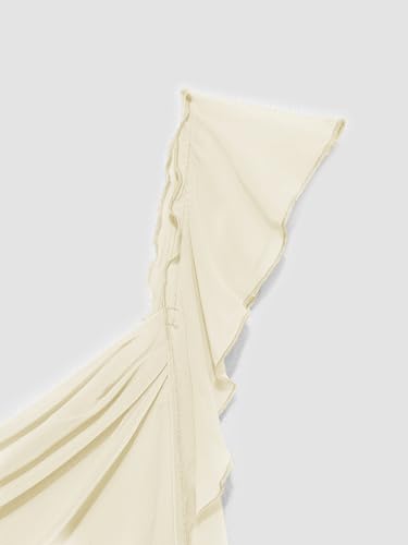 Image of CIDER Formal Dresses for Women Wedding Guest Dresses Summer Maxi Dress Sleeveless Mesh Ruffle Cocktail Dress Elegant Outfits
