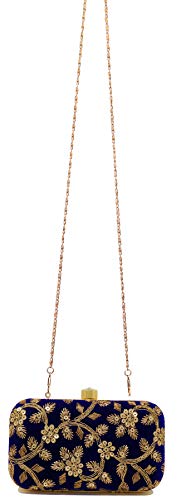 AILTINO Women's Box Clutch Purse Bag with sling chain