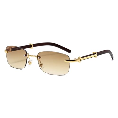 Lunettes de soleil vintage style punk à rivets métalliques et verres sans contour