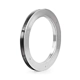 Zomayra Handicrafts Ventana de ojo de buey náutica de aluminio de alta calidad de brida profunda con un vidrio transparente, decoración del hogar y cocina (níquel cepillado, 18 pulgadas)