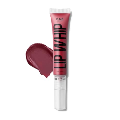 Fae Beauty Lip Whip 12Hr Comfortable Matte Liquid Lipstick | Long Wear | Non Drying | Soft Mousse Smudgeproof Formula | Vegan | Enriched with Vitamin E and Cherry Coffee - Cherry