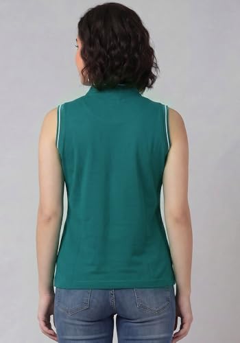 Image of Wear Your Opinion Mandarin Collar Sleeveless T Shirt for Women Top