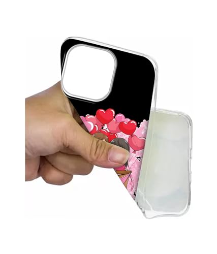 Image of Amazon Brand- Solimo Boy and Girl Printed Silicon Soft TPU Back Case Cover Compatible for Apple iPhone 15 Pro