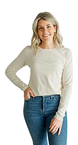 Womens-100-Organic-Pima-Cotton-Relaxed-Long-Sleeve-Crew-Neck-T-Shirt