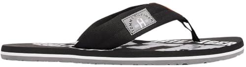 Foto von Tommy Hilfiger Herren Flip Flops Essential Beach Sandal Badeschuhe, Schwarz (Black), 45